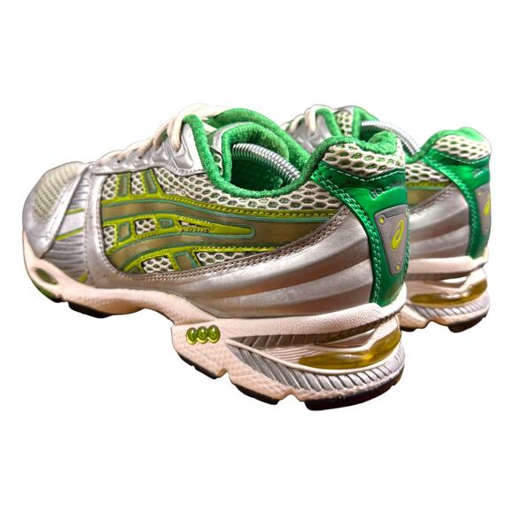 ASICS Gel Nimbus Women's 9 Sneaker Silver Lime Green Running Shoes F360705 - Picture 3 of 14